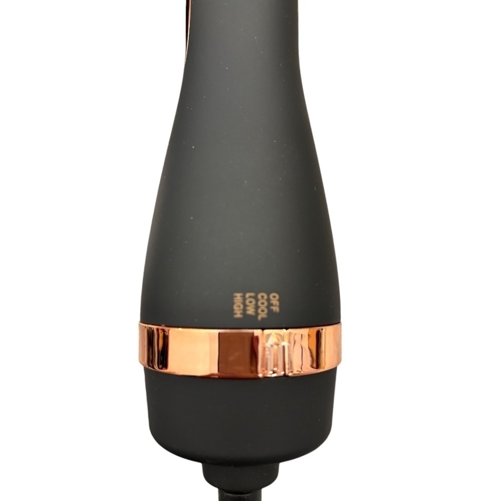 Hair Dryer Styler Brush Black and Gold Lightweight NIB - Picture 2 of 10